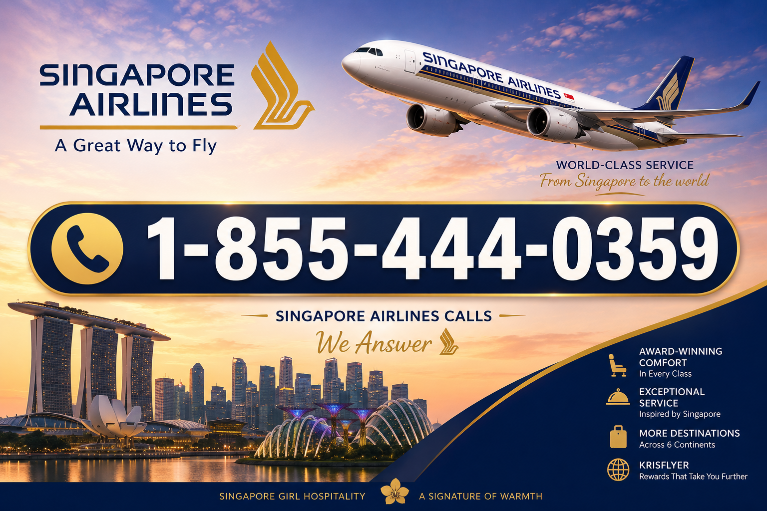 Singapore Airlines Flight Booking Assistance | 24/7 Travel Help +1-855-444-0359